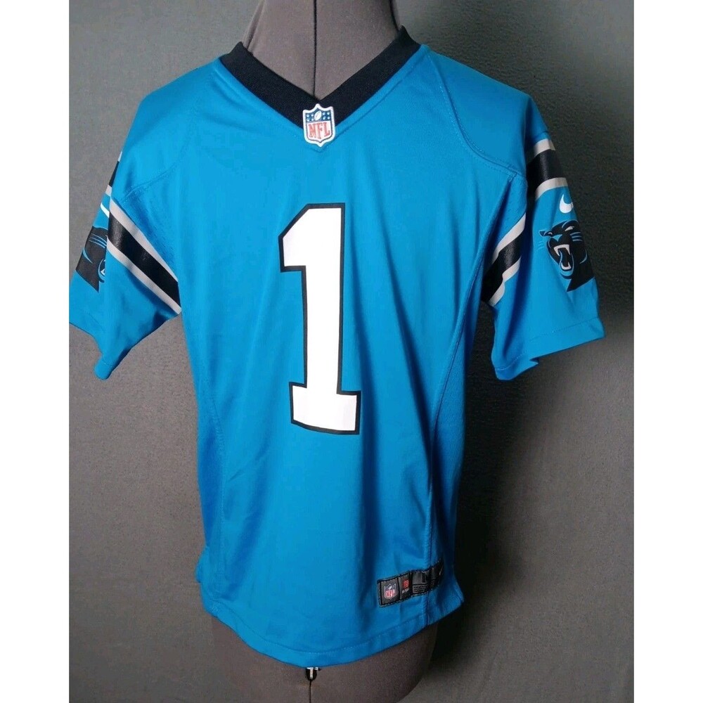 Nike  NFL Cam Newton # 1 Carolina Panthers Football Jersey Youth M 10/12 EUC
